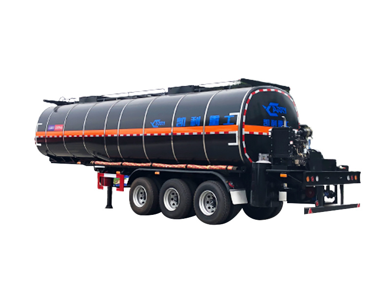 Asphalt transportation semi -trailer